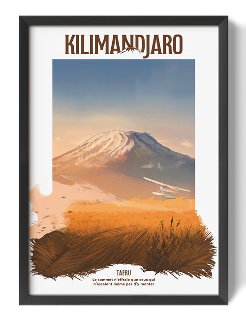 Affiche Tanzanie – Kilimandjaro