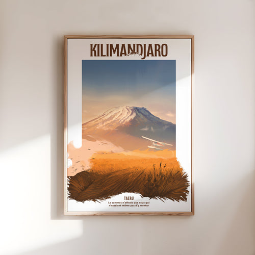 Affiche Tanzanie – Kilimandjaro